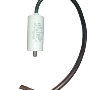 Capacitor De 3,5 Tubular Con Cable Y Terminales 450 Vac