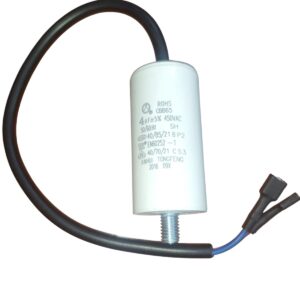Capacitor De 4 Tubular Con Cable Y Terminales 450 Vac